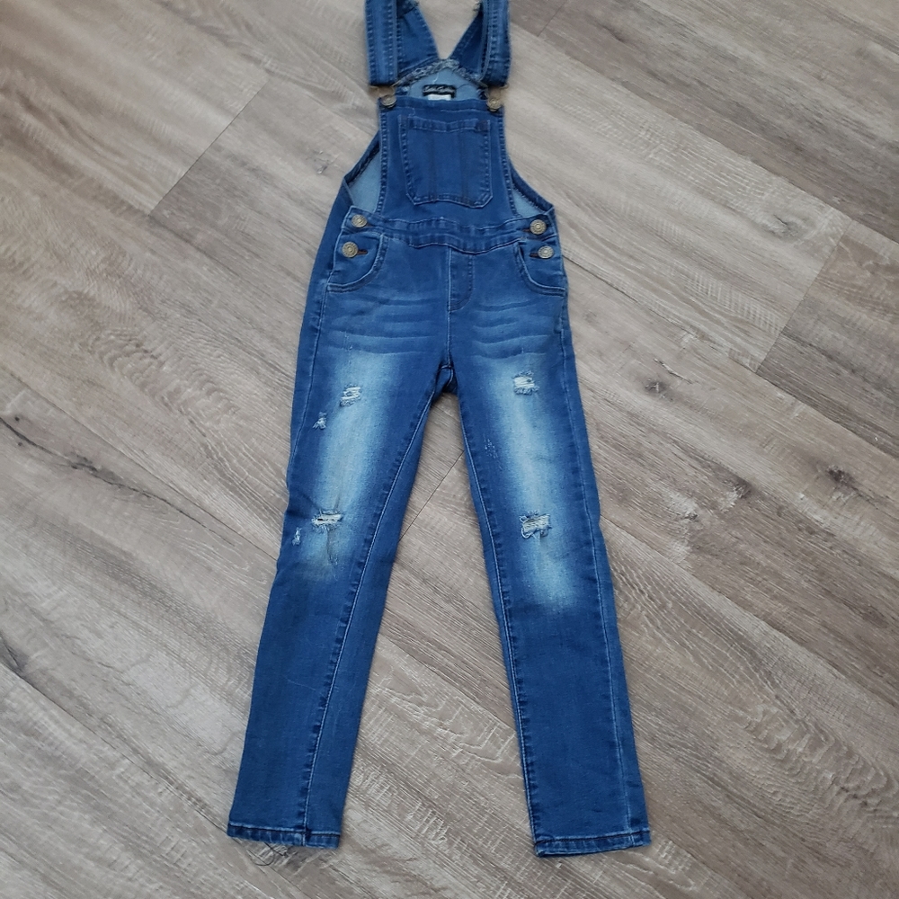 Girls Straight Leg Farmer Jeans, Size 8, worn once
